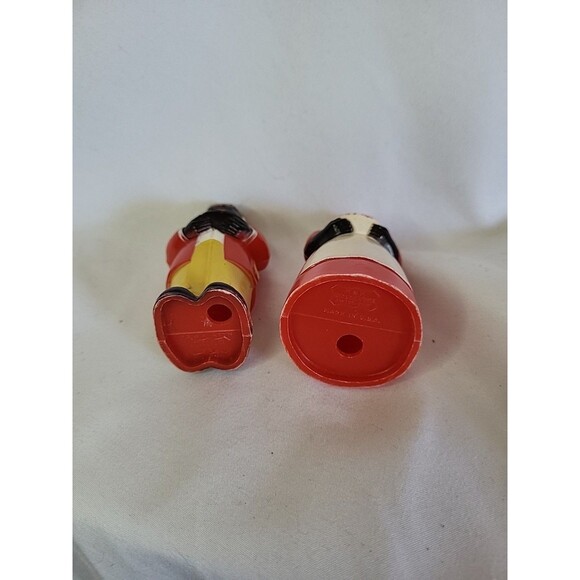 Vintage Americana Jemima Moses Salt Pepper Shakers F&F Plastic See* - Picture 2 of 11